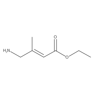 Ethyl 4-amino-3-methylbut-2-enoate结构式