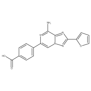 4-(8-Amino-2-furan-2-yl-[1,2,4]triazolo[1,5-a]pyrazin-6-yl)-benzoic acid结构式