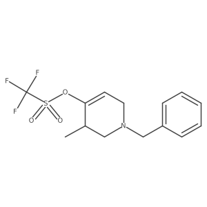 1-Benzyl-3-methyl-1,2,3,6-tetrahydropyridin-4-yl trifluoromethanesulfonate Structure