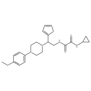 N1-cyclopropyl-N2-(2-(furan-2-yl)-2-(4-(4-methoxyphenyl)piperazin-1-yl)ethyl)oxalamide Structure
