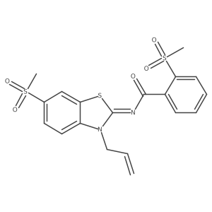 (Z)-N-(3-allyl-6-(methylsulfonyl)benzo[d]thiazol-2(3H)-ylidene)-2-(methylsulfonyl)benzamide Structure