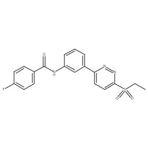 N-(3-(6-(ethylsulfonyl)pyridazin-3-yl)phenyl)-4-fluorobenzamide Structure