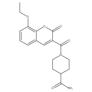 1-(8-ethoxy-2-oxo-2H-chromene-3-carbonyl)piperidine-4-carboxamide Structure