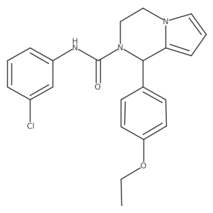 N-(3-chlorophenyl)-1-(4-ethoxyphenyl)-3,4-dihydropyrrolo[1,2-a]pyrazine-2(1H)-carboxamide结构式