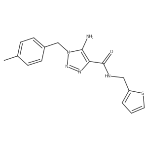 5-amino-1-[(4-methylphenyl)methyl]-N-[(thiophen-2-yl)methyl]-1H-1,2,3-triazole-4-carboxamide Structure