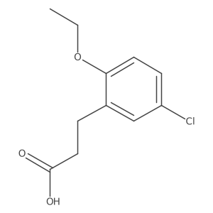 3-(5-Chloro-2-ethoxyphenyl)propanoic acid Structure