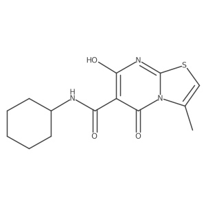 N-cyclohexyl-7-hydroxy-3-methyl-5-oxo-5H-thiazolo[3,2-a]pyrimidine-6-carboxamide Structure