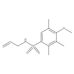 [(4-Methoxy-2,3,5-trimethylphenyl)sulfonyl]prop-2-enylamine结构式