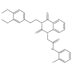 2-{3-[2-(3,4-dimethoxyphenyl)ethyl]-2,4-dioxo-1H,2H,3H,4H-pyrido[3,2-d]pyrimidin-1-yl}-N-(2-fluorophenyl)acetamide Structure