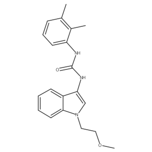 1-(2,3-dimethylphenyl)-3-(1-(2-methoxyethyl)-1H-indol-3-yl)urea结构式
