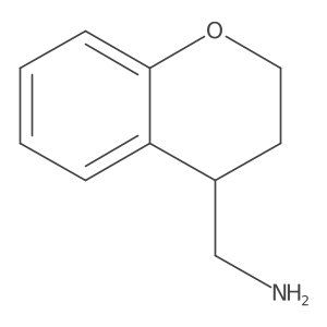 3,4-dihydro-2H-1-benzopyran-4-ylmethanamine结构式