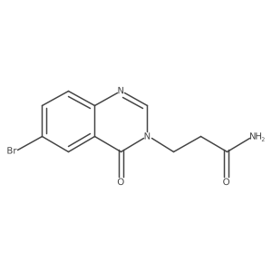 6-Bromo-4-oxo-3(4H)-quinazolinepropanamide结构式
