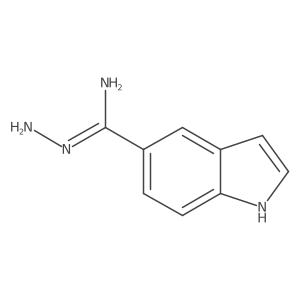 N'-amino-1H-indole-5-carboximidamide结构式