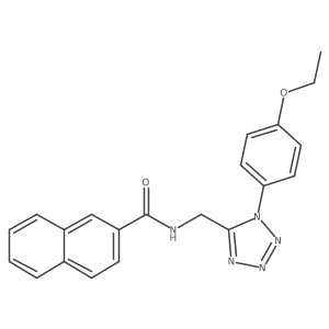N-((1-(4-ethoxyphenyl)-1H-tetrazol-5-yl)methyl)-2-naphthamide Structure