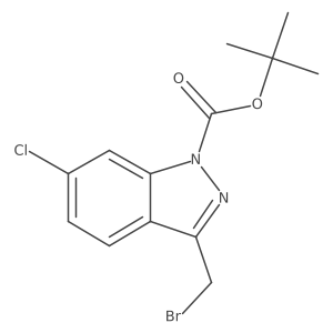Tert-butyl 3-(bromomethyl)-6-chloro-1H-indazole-1-carboxylate Structure