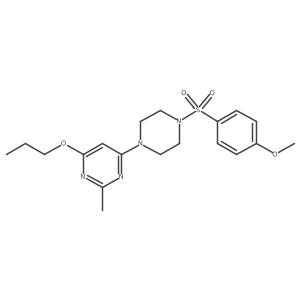 4-(4-((4-Methoxyphenyl)sulfonyl)piperazin-1-yl)-2-methyl-6-propoxypyrimidine Structure
