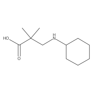 3-(Cyclohexylamino)-2,2-dimethylpropanoic acid Structure