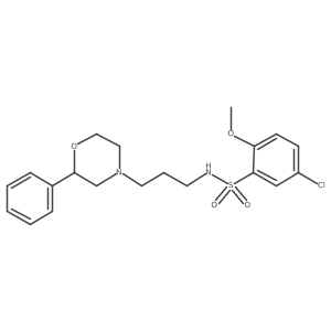 5-chloro-2-methoxy-N-(3-(2-phenylmorpholino)propyl)benzenesulfonamide Structure
