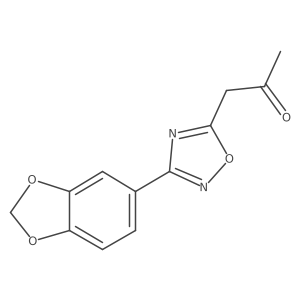 1-[3-(2H-1,3-benzodioxol-5-yl)-1,2,4-oxadiazol-5-yl]propan-2-one结构式