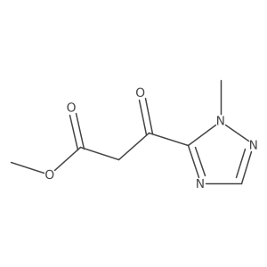 Methyl 3-(1-methyl-1H-1,2,4-triazol-5-yl)-3-oxopropanoate结构式