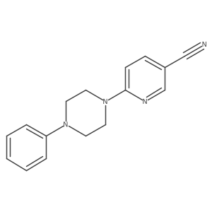 6-(4-Phenylpiperazin-1-yl)pyridine-3-carbonitrile结构式