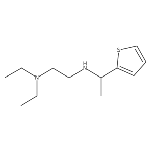 [2-(Diethylamino)ethyl][1-(thiophen-2-YL)ethyl]amine结构式