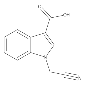 1-(cyanomethyl)-1H-indole-3-carboxylic acid Structure