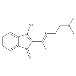 2-(((2-(Dimethylamino)ethyl)amino)ethylidene)indane-1,3-dione Structure