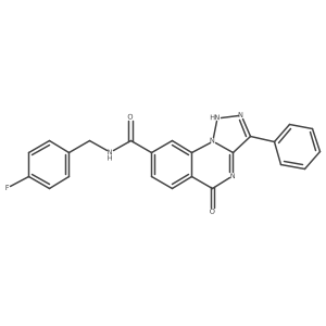 N-(4-fluorobenzyl)-5-oxo-3-phenyl-4,5-dihydro[1,2,3]triazolo[1,5-a]quinazoline-8-carboxamide Structure