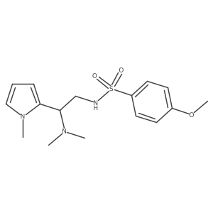 N-(2-(dimethylamino)-2-(1-methyl-1H-pyrrol-2-yl)ethyl)-4-methoxybenzenesulfonamide Structure