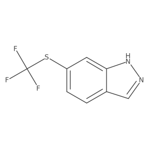 6-(Trifluoromethylthio)-1H-indazole结构式