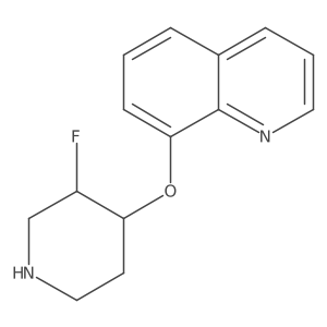 8-((trans)-3-Fluoropiperidin-4-yloxy)quinoline结构式