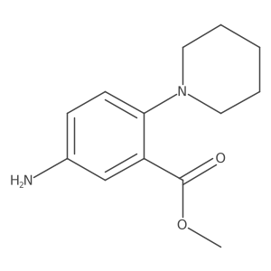 Methyl 5-amino-2-(piperidin-1-yl)benzoate结构式