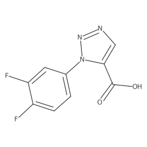 1-(3,4-difluorophenyl)-1H-1,2,3-triazole-5-carboxylic acid结构式