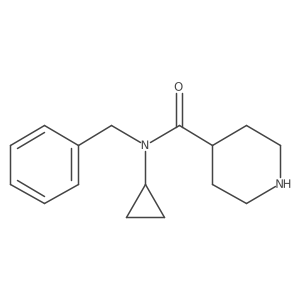 N-benzyl-N-cyclopropylpiperidine-4-carboxamide Structure