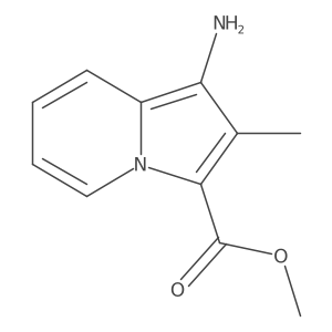 Methyl 1-amino-2-methylindolizine-3-carboxylate结构式