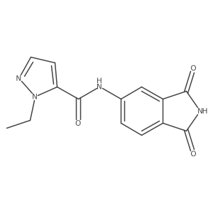 N-(1,3-dioxo-2,3-dihydro-1H-isoindol-5-yl)-1-ethyl-1H-pyrazole-5-carboxamide Structure