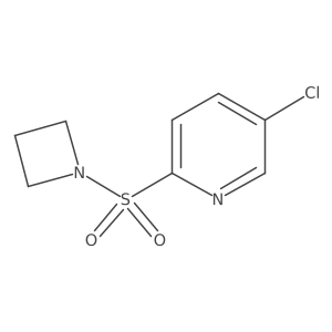2-(Azetidin-1-ylsulfonyl)-5-chloropyridine结构式
