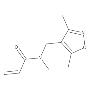 N-[(3,5-dimethyl-1,2-oxazol-4-yl)methyl]-N-methylprop-2-enamide结构式