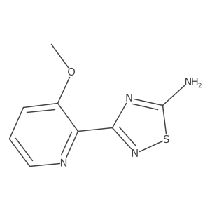 3-(3-Methoxypyridin-2-yl)-1,2,4-thiadiazol-5-amine Structure