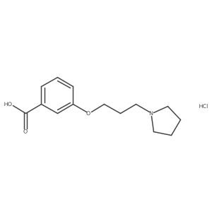 3-(3-Pyrrolidin-1-YL-propoxy)-benzoic acid hydrochloride结构式