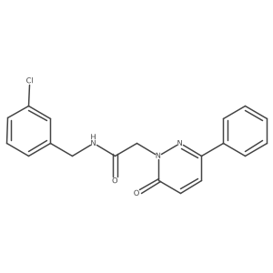 N-(3-chlorobenzyl)-2-(6-oxo-3-phenyl-1(6H)-pyridazinyl)acetamide Structure