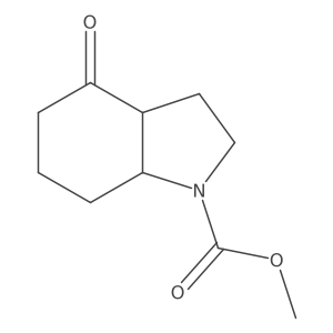 Methyl (3aR,7aR)-4-oxooctahydro-1hindole-1-carboxylate Structure