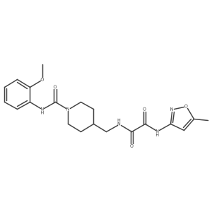 N1-((1-((2-methoxyphenyl)carbamoyl)piperidin-4-yl)methyl)-N2-(5-methylisoxazol-3-yl)oxalamide Structure