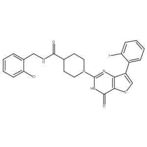 N-(2-chlorobenzyl)-1-[7-(2-fluorophenyl)-4-oxo-3,4-dihydrothieno[3,2-d]pyrimidin-2-yl]piperidine-4-carboxamide Structure