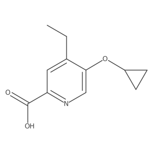 5-Cyclopropoxy-4-ethylpicolinic acid Structure