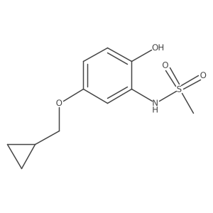 N-(5-(Cyclopropylmethoxy)-2-hydroxyphenyl)methanesulfonamide Structure