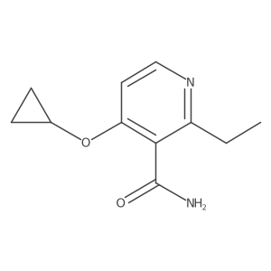 4-Cyclopropoxy-2-ethylnicotinamide Structure