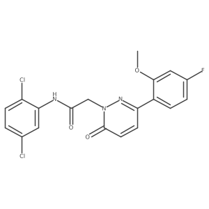 N-(2,5-dichlorophenyl)-2-[3-(4-fluoro-2-methoxyphenyl)-6-oxopyridazin-1(6H)-yl]acetamide Structure