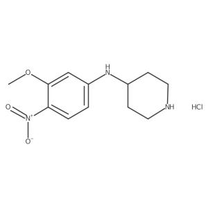 (3-Methoxy-4-nitro-phenyl)-piperidin-4-yl-amine hydrochloride Structure